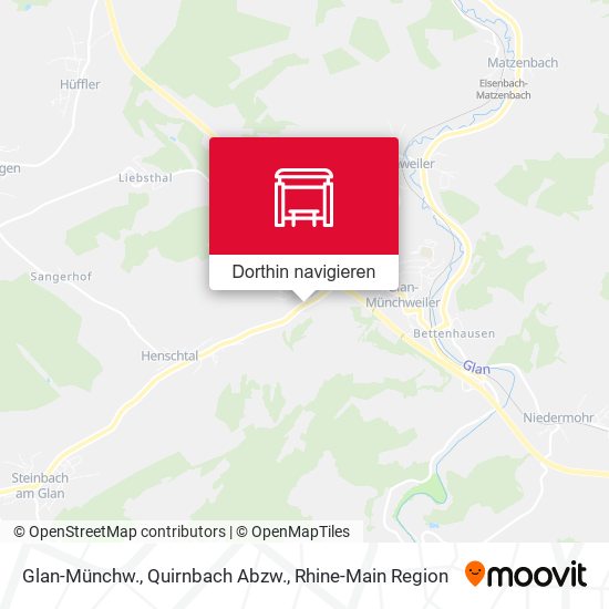 Glan-Münchw., Quirnbach Abzw. Karte