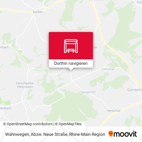 Wahnwegen, Abzw. Neue Straße Karte