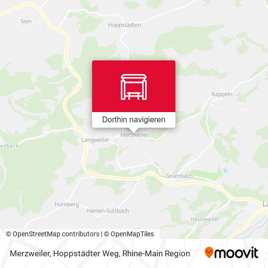 Merzweiler, Hoppstädter Weg Karte