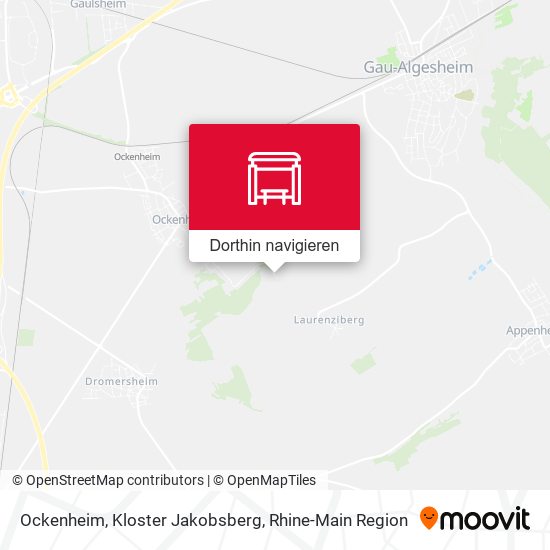 Ockenheim, Kloster Jakobsberg Karte