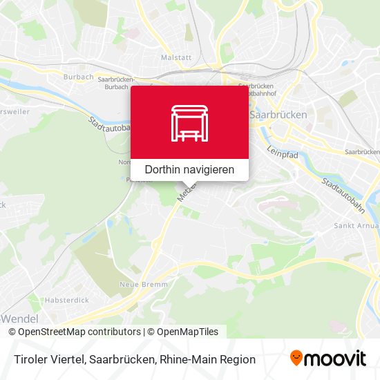 Tiroler Viertel, Saarbrücken Karte