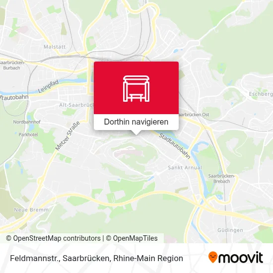 Feldmannstr., Saarbrücken Karte