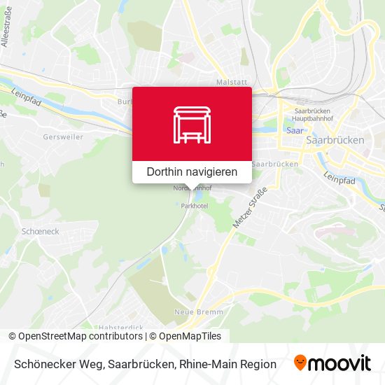 Schönecker Weg, Saarbrücken Karte