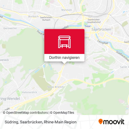 Südring, Saarbrücken Karte