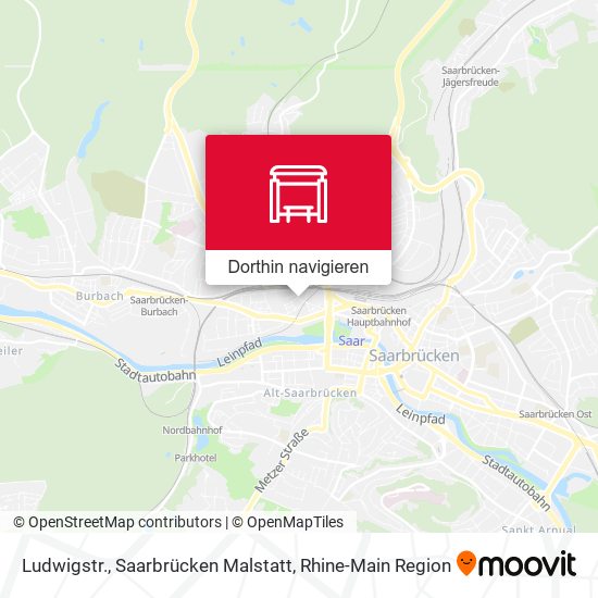 Ludwigstr., Saarbrücken Malstatt Karte