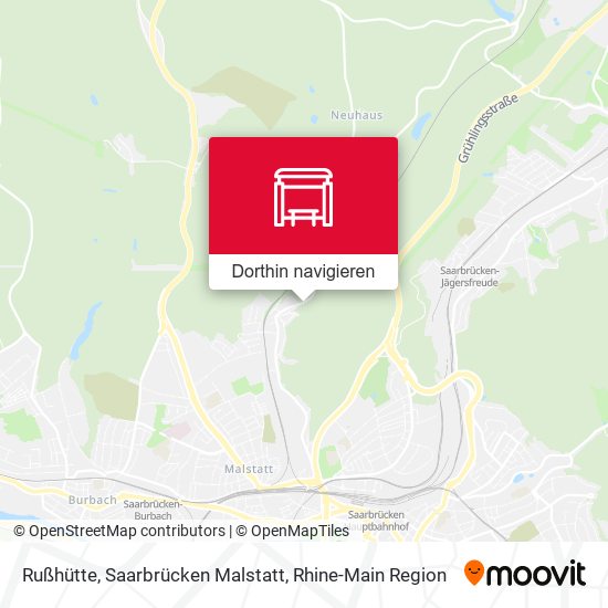 Rußhütte, Saarbrücken Malstatt Karte