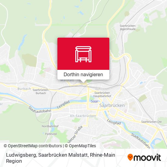 Ludwigsberg, Saarbrücken Malstatt Karte