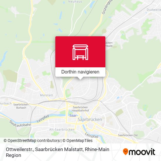 Ottweilerstr., Saarbrücken Malstatt Karte