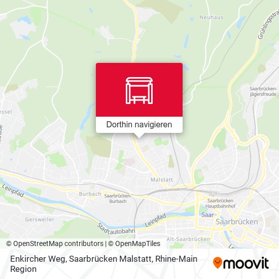 Enkircher Weg, Saarbrücken Malstatt Karte