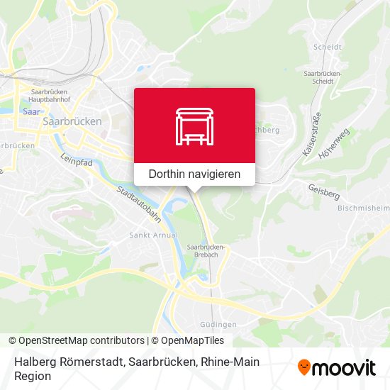 Halberg Römerstadt, Saarbrücken Karte
