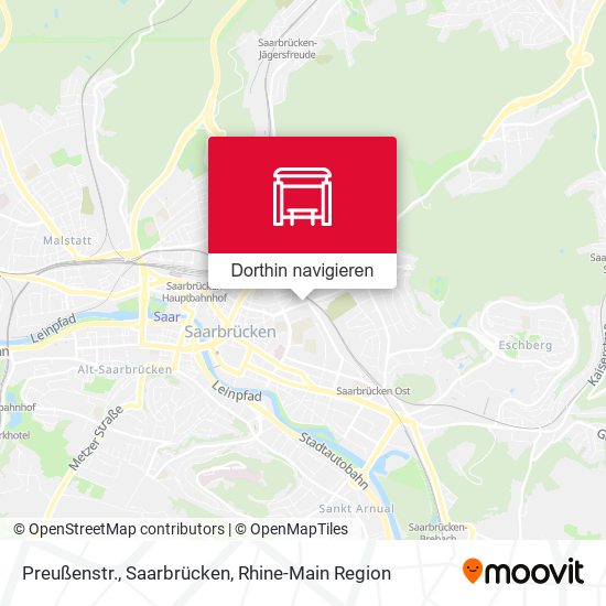 Preußenstr., Saarbrücken Karte