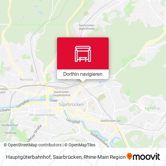 Hauptgüterbahnhof, Saarbrücken Karte