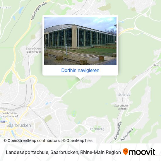 Landessportschule, Saarbrücken Karte