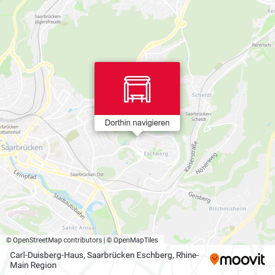 Carl-Duisberg-Haus, Saarbrücken Eschberg Karte