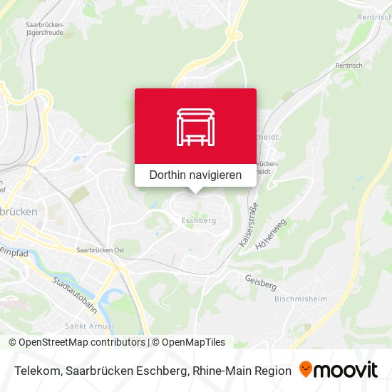 Telekom, Saarbrücken Eschberg Karte