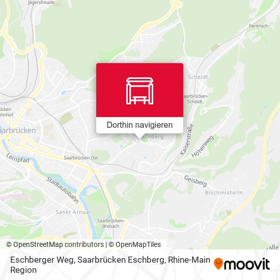 Eschberger Weg, Saarbrücken Eschberg Karte