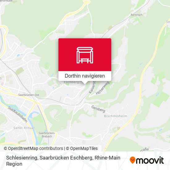 Schlesienring, Saarbrücken Eschberg Karte