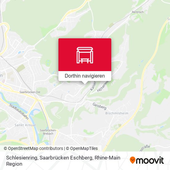 Schlesienring, Saarbrücken Eschberg Karte