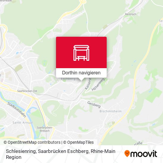 Schlesienring, Saarbrücken Eschberg Karte