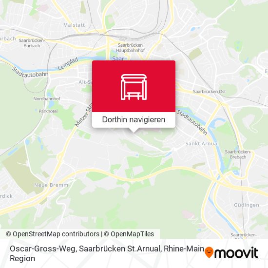 Oscar-Gross-Weg, Saarbrücken St.Arnual Karte