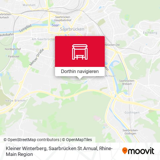 Kleiner Winterberg, Saarbrücken St.Arnual Karte