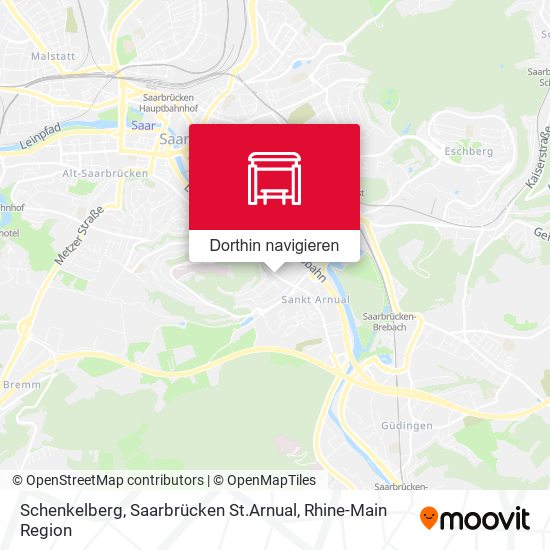Schenkelberg, Saarbrücken St.Arnual Karte