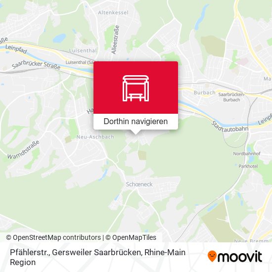 Pfählerstr., Gersweiler Saarbrücken Karte