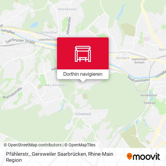Pfählerstr., Gersweiler Saarbrücken Karte