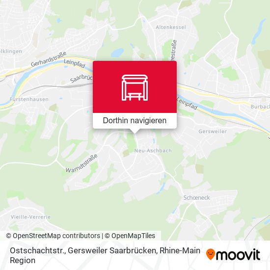 Ostschachtstr., Gersweiler Saarbrücken Karte