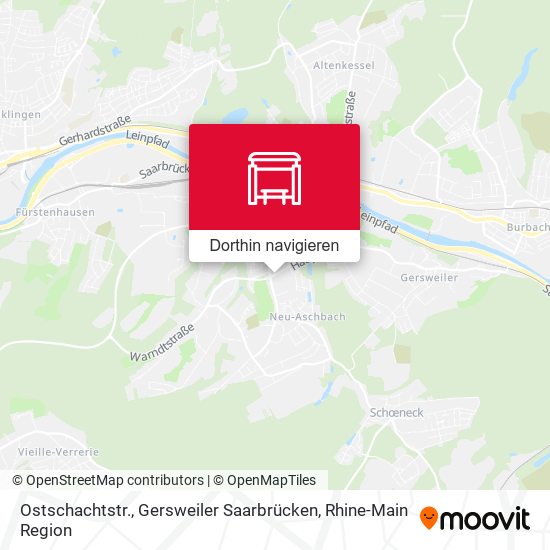 Ostschachtstr., Gersweiler Saarbrücken Karte