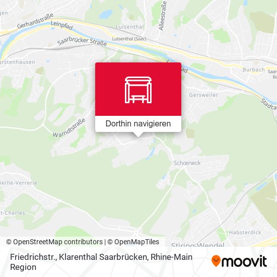 Friedrichstr., Klarenthal Saarbrücken Karte