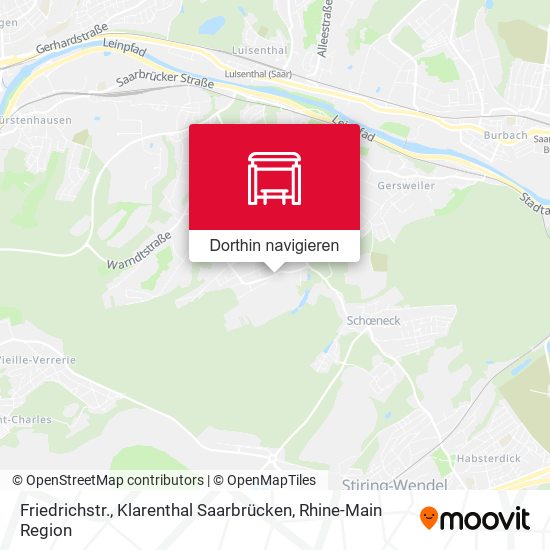 Friedrichstr., Klarenthal Saarbrücken Karte