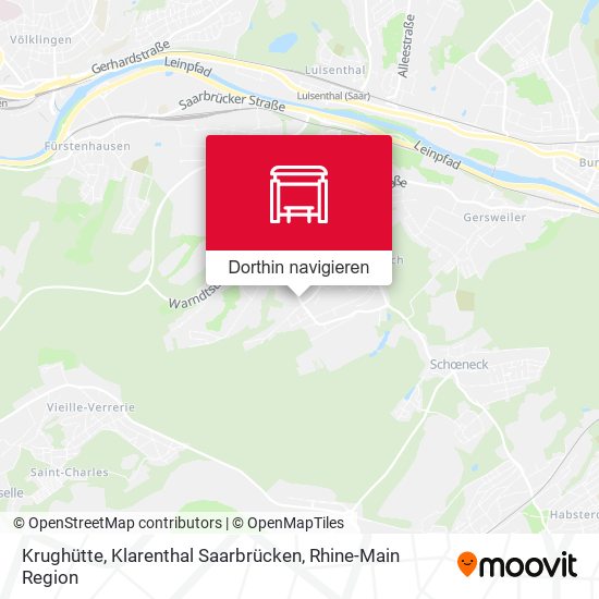 Krughütte, Klarenthal Saarbrücken Karte