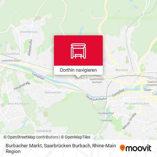 Burbacher Markt, Saarbrücken Burbach Karte