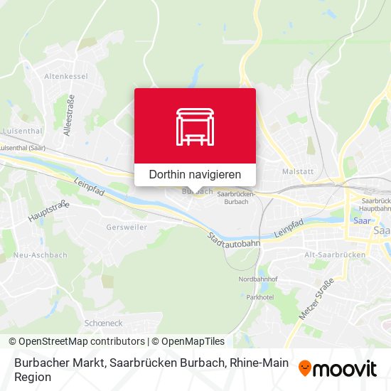 Burbacher Markt, Saarbrücken Burbach Karte