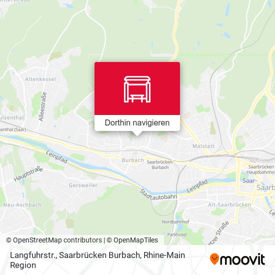 Langfuhrstr., Saarbrücken Burbach Karte