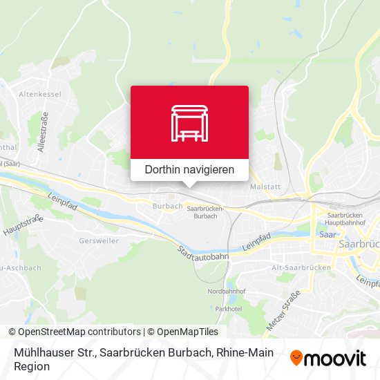 Mühlhauser Str., Saarbrücken Burbach Karte