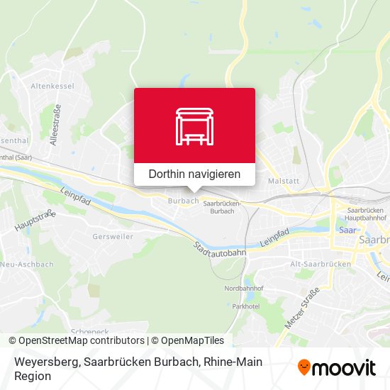 Weyersberg, Saarbrücken Burbach Karte
