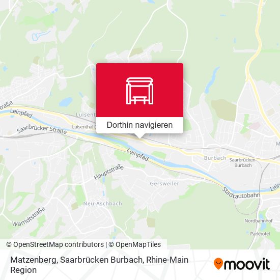 Matzenberg, Saarbrücken Burbach Karte