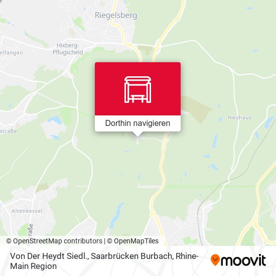 Von Der Heydt Siedl., Saarbrücken Burbach Karte