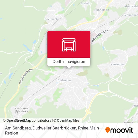 Am Sandberg, Dudweiler Saarbrücken Karte
