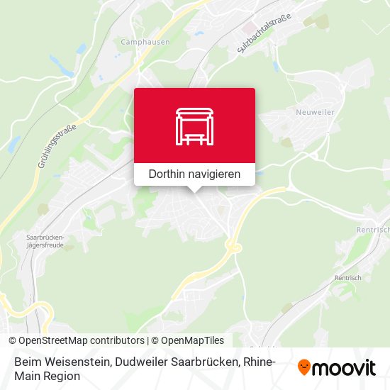 Beim Weisenstein, Dudweiler Saarbrücken Karte