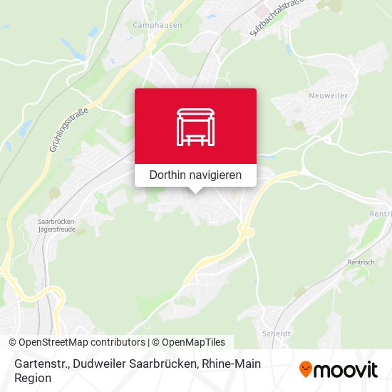 Gartenstr., Dudweiler Saarbrücken Karte