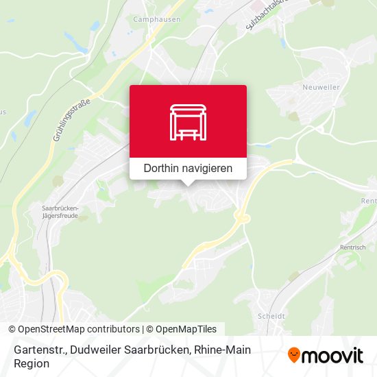 Gartenstr., Dudweiler Saarbrücken Karte