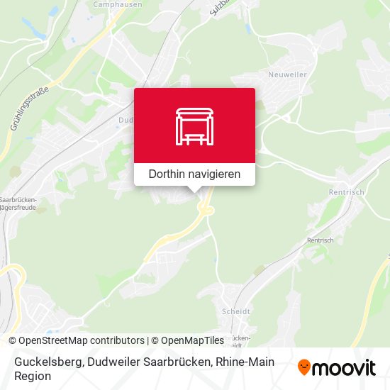 Guckelsberg, Dudweiler Saarbrücken Karte
