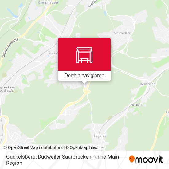 Guckelsberg, Dudweiler Saarbrücken Karte