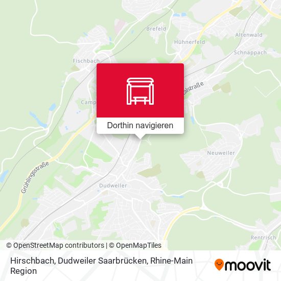 Hirschbach, Dudweiler Saarbrücken Karte