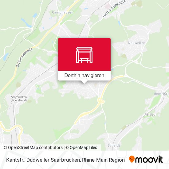 Kantstr., Dudweiler Saarbrücken Karte