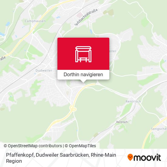 Pfaffenkopf, Dudweiler Saarbrücken Karte