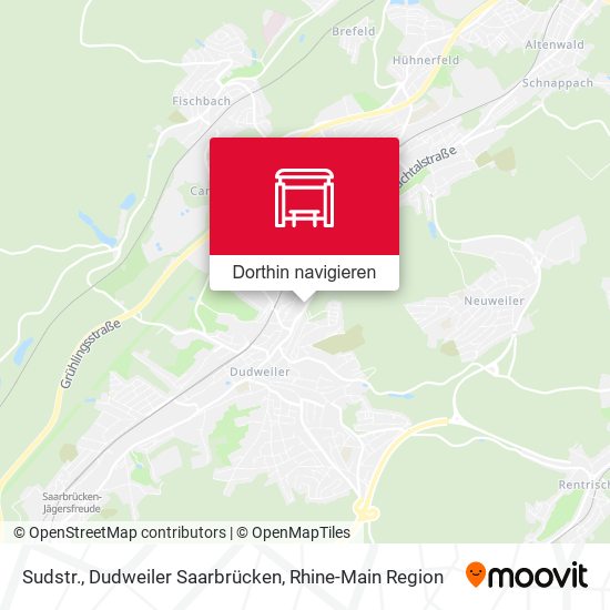 Sudstr., Dudweiler Saarbrücken Karte